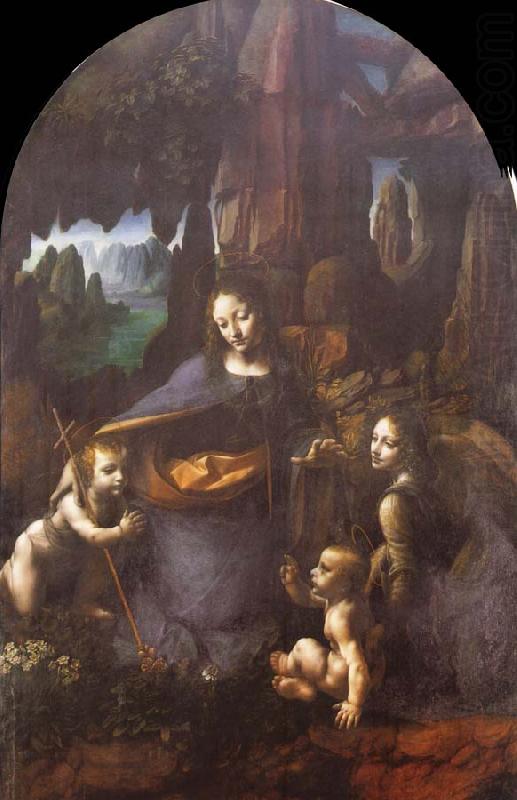 Leonardo  Da Vinci Madonna of the Rocks china oil painting image